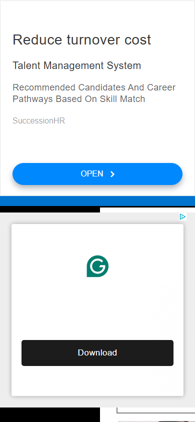 JobSpider 모바일 홈 상단 스크린샷